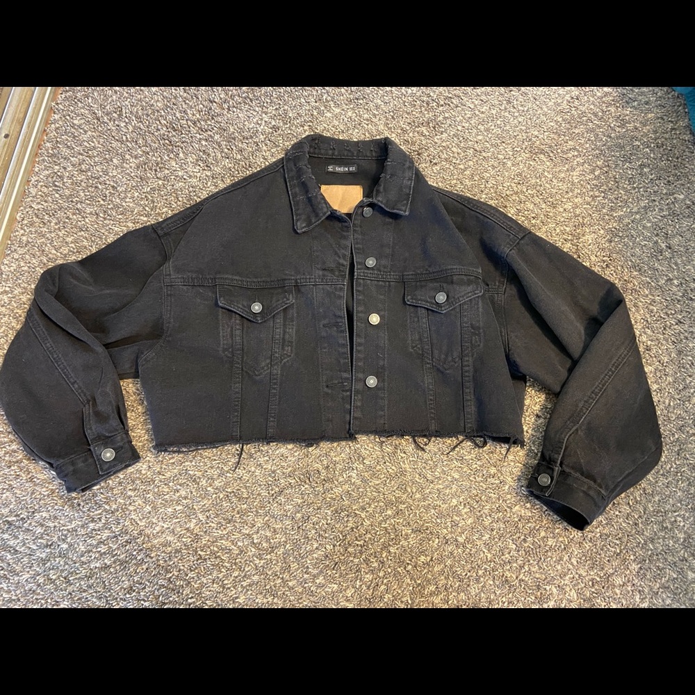 Black jean jacket